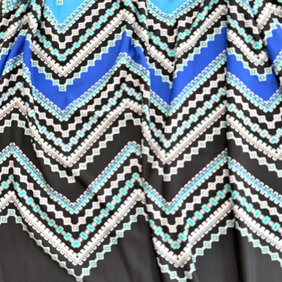 RN Studio Chevron sleeveless dress shift pullover summer - Picture 4 of 5